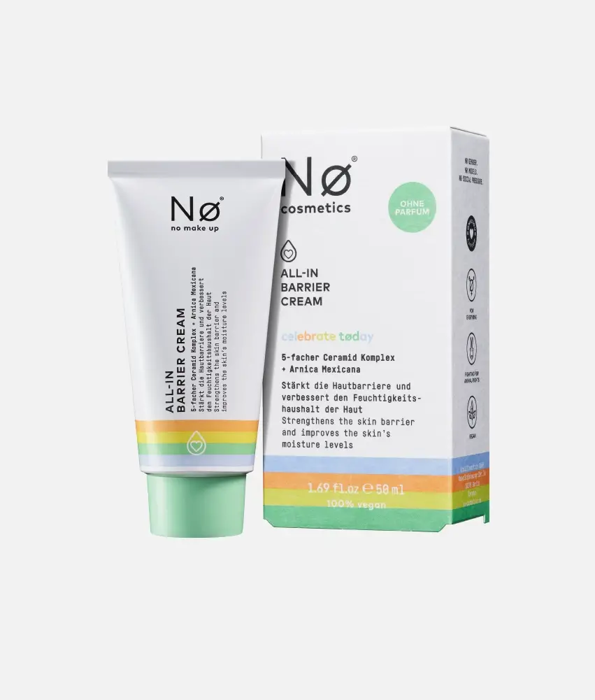 Nø Cosmetics celebrate tøday ALL-IN Barrier Cream Schlussverkauf
