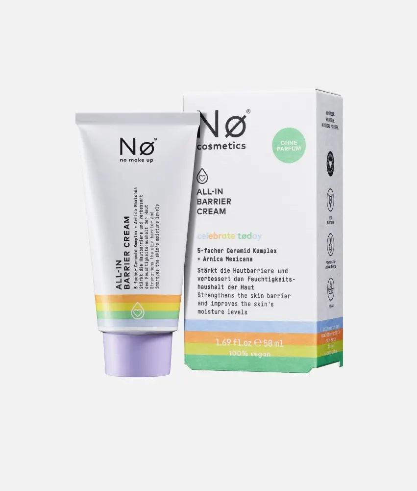 Nø Cosmetics celebrate tøday ALL-IN Barrier Cream Schlussverkauf