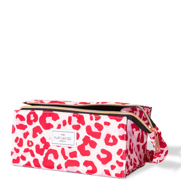 The Flat Lay Co. Open Flat Box Bag - Pink Leopard Outlet