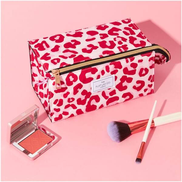 The Flat Lay Co. Open Flat Box Bag - Pink Leopard Outlet