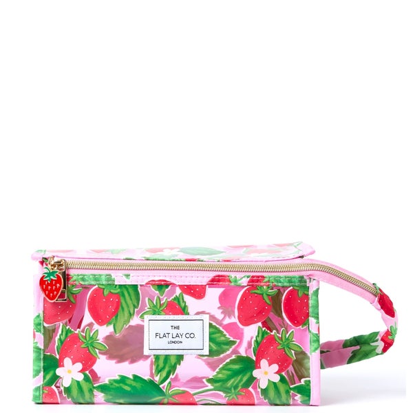 The Flat Lay Co. Open Flat Makeup Jelly Box Bag - Summer Strawberries Jubiläumsangebot