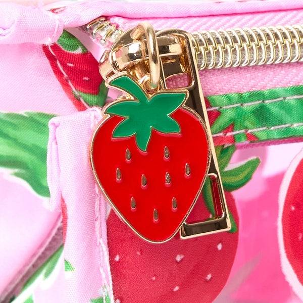 The Flat Lay Co. Open Flat Makeup Jelly Box Bag - Summer Strawberries Jubiläumsangebot