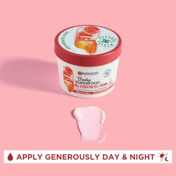Garnier Body Superfood, Hydrating Gel-Cream, Watermelon and Hyaluronic Acid 380ml Saisonschlussverkauf