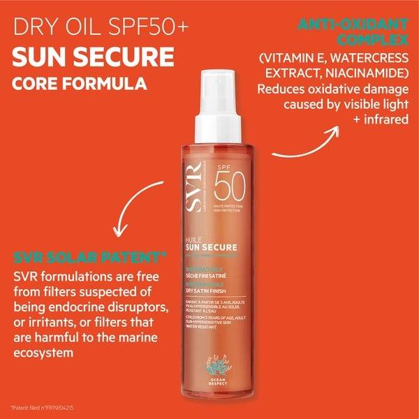 SVR Sun Secure Dry Oil SPF50+ 200ml Super Sparpreis