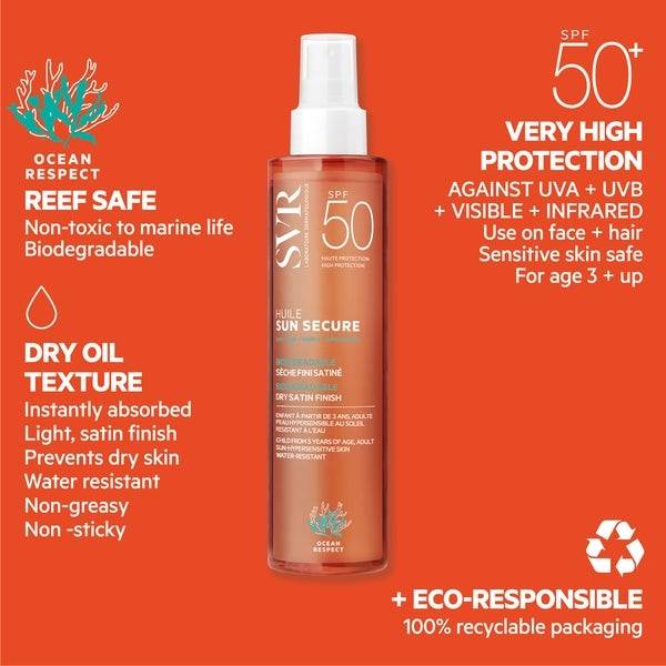 SVR Sun Secure Dry Oil SPF50+ 200ml Super Sparpreis