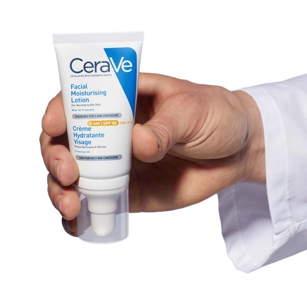 CeraVe AM Facial Moisturising Lotion SPF50 for Normal to Dry Skin 52ml Nur für heute