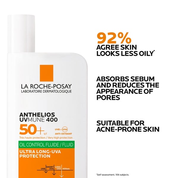 La Roche-Posay Anthelios Oil Control Fluid SPF50+ for Oily Blemish-Prone Skin 50ml Discount Store für neue Produkte