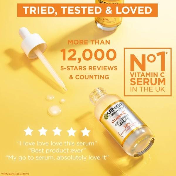 Garnier 3.5% Vitamin C, Niacinamide, Salicylic Acid, Brightening and Anti Dark Spot Serum 30ml Meist gekauft