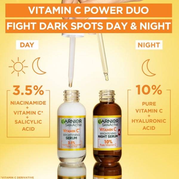 Garnier 3.5% Vitamin C, Niacinamide, Salicylic Acid, Brightening and Anti Dark Spot Serum 30ml Meist gekauft