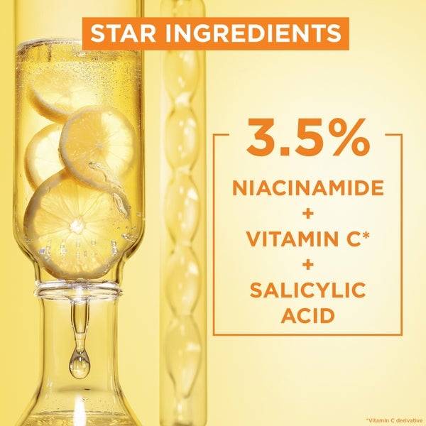 Garnier 3.5% Vitamin C, Niacinamide, Salicylic Acid, Brightening and Anti Dark Spot Serum 30ml Meist gekauft
