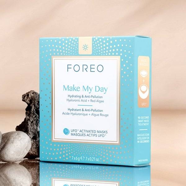 FOREO Make My Day UFO/UFO Mini Anti-Pollution and so Hydrating Face Mask (7 Pack) Super Sparpreis
