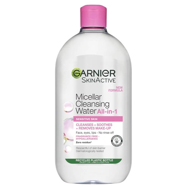 Garnier Micellar Water Facial Cleanser and Makeup Remover for Sensitive Skin 700ml