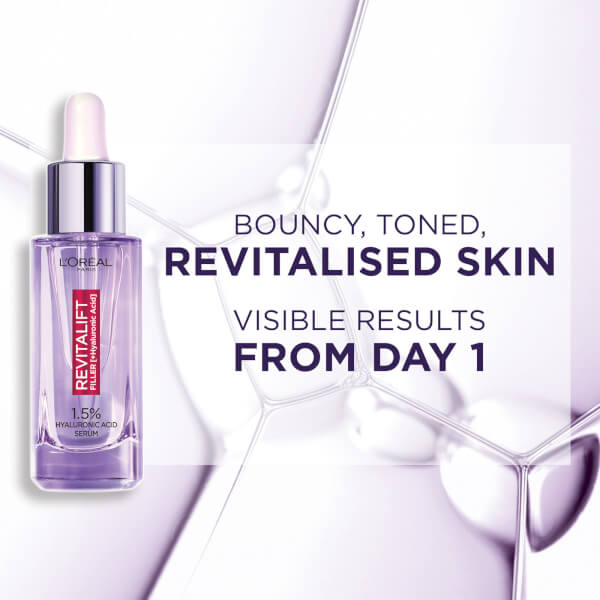 L'Oréal Paris 1.5% Hyaluronic Acid Revitalift Filler Serum 30ml Fabrikverkauf