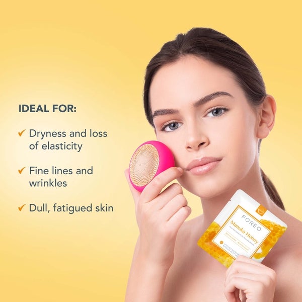 FOREO Manuka Honey UFO/UFO Mini Revitalising Face Mask for Ageing Skin (6 Pack) Fabrikladen