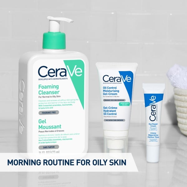 CeraVe Oil Control Moisturising Gel-Cream With Oil Absorbing Technology and Ceramides for Combination and Oily Skin 52ml Kostenloser Versand