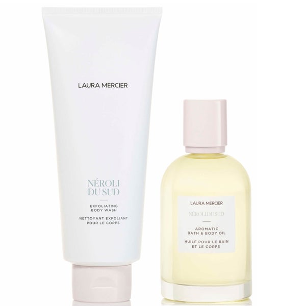 Laura Mercier Néroli du Sud Exfoliating Body Wash and Bath and Body Oil Bundle Blitzverkäufe