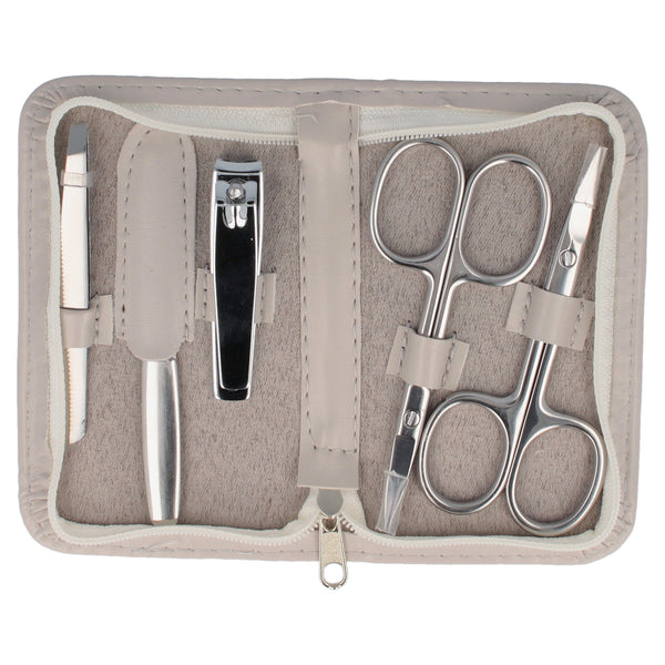 ﻿Parsa Beauty PARSA Beauty Maniküre Set, 5-teilig, schwarz oder greige