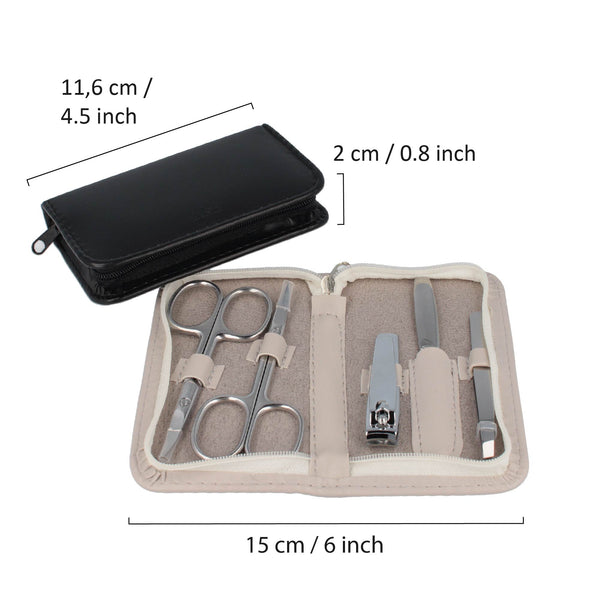 ﻿Parsa Beauty PARSA Beauty Maniküre Set, 5-teilig, schwarz oder greige Letzte 2 Tage