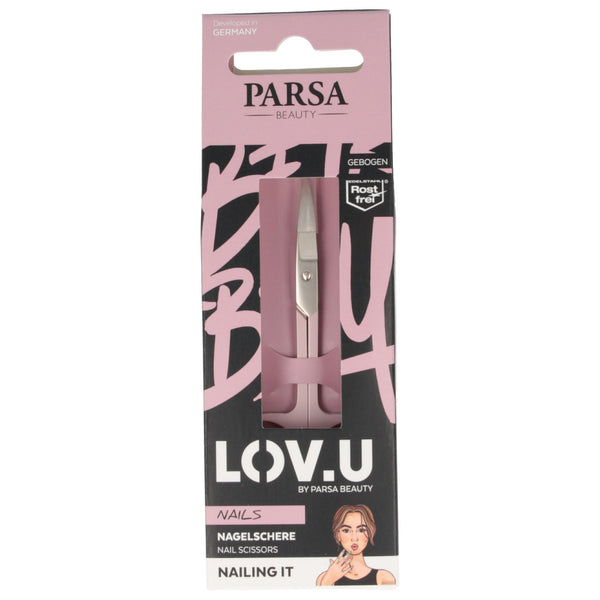 Parsa Beauty PARSA Beauty LOV.U Nagelschere gebogen, rosa Nur für heute