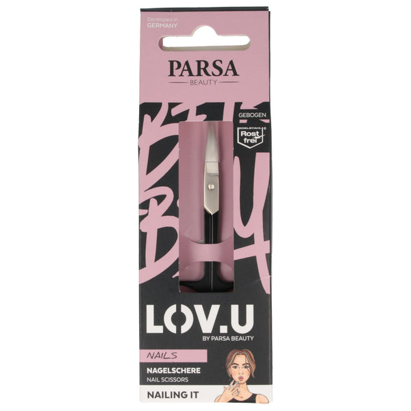 Parsa Beauty PARSA Beauty LOV.U Nagelschere gebogen, schwarz Nur noch ein Tag übrig