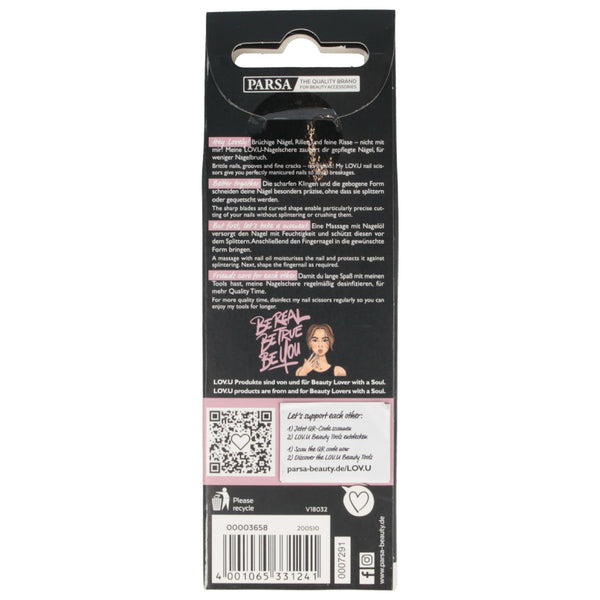 Parsa Beauty PARSA Beauty LOV.U Nagelschere gebogen, schwarz Nur noch ein Tag übrig