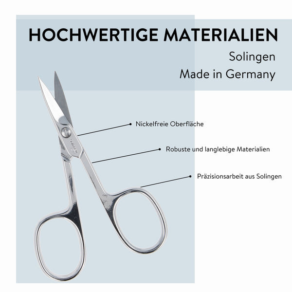 Parsa Beauty PARSA Beauty Nagelschere, gebogen mit Mikrozahnung, Nickelfreie Oberfläche Fabrikladen