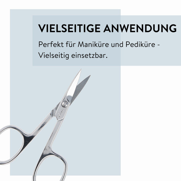Parsa Beauty PARSA Beauty Nagelschere, gebogen mit Mikrozahnung, Nickelfreie Oberfläche Fabrikladen