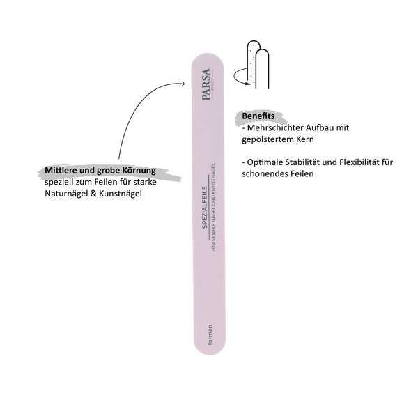 Parsa Beauty PARSA Beauty Spezialfeile für starke Nägel und Kunstnägel 2025