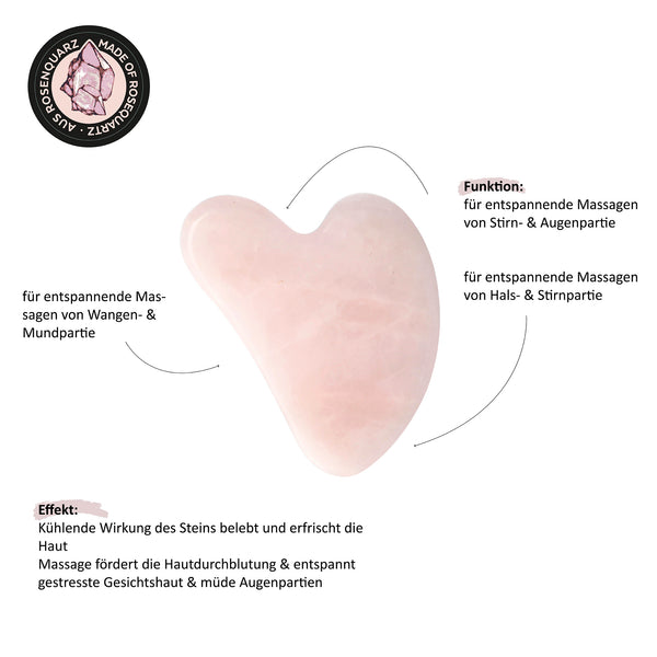 Parsa Beauty PARSA Beauty Gua Sha Massagestein Rosenquarz Limitierter Zeitrabatt