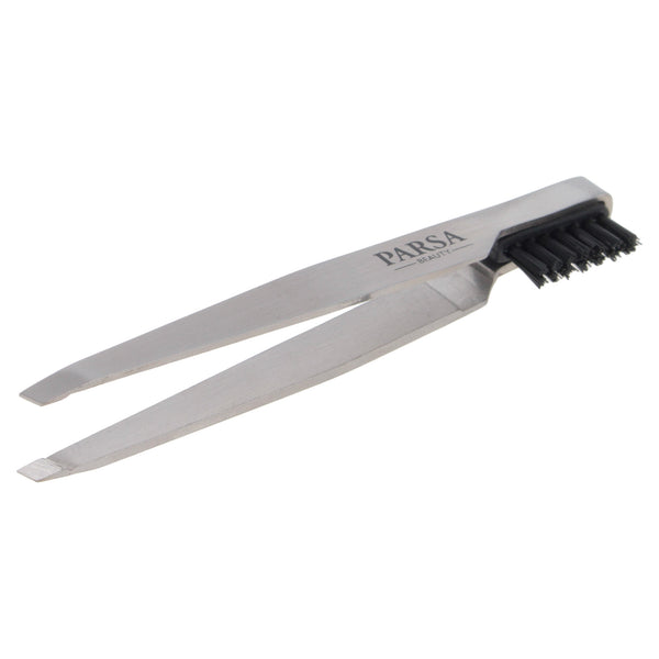Parsa Beauty PARSA Beauty Pinzette mit Augenbrauenbürstchen, 2in1