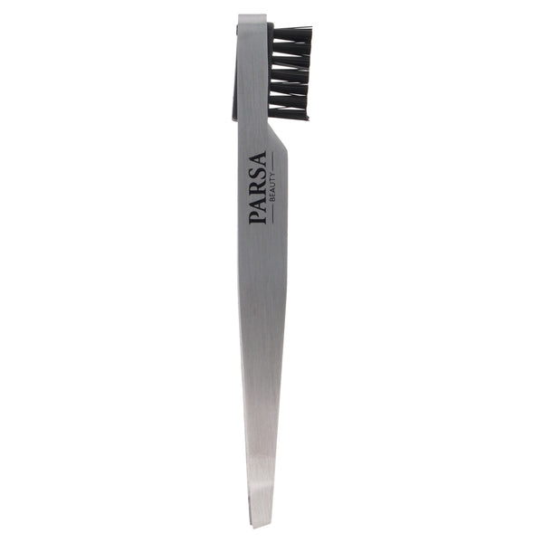 Parsa Beauty PARSA Beauty Pinzette mit Augenbrauenbürstchen, 2in1 Große Rabatte