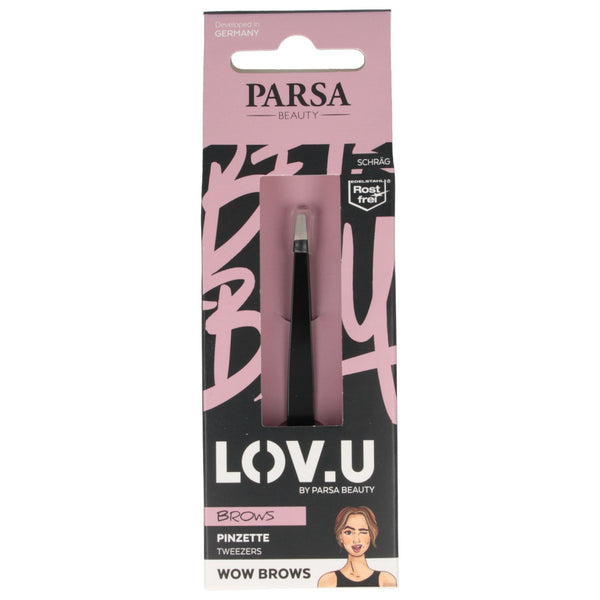 Parsa Beauty PARSA Beauty LOV.U Pinzette schräg, schwarz Neuheiten