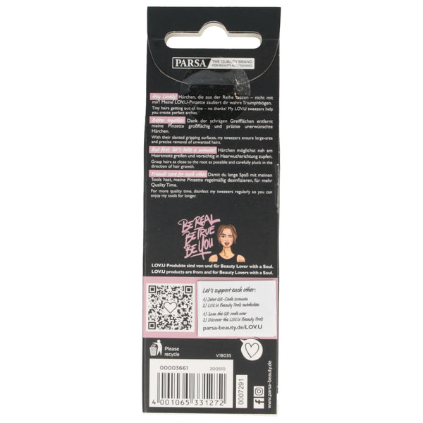 Parsa Beauty PARSA Beauty LOV.U Pinzette schräg, schwarz Neuheiten