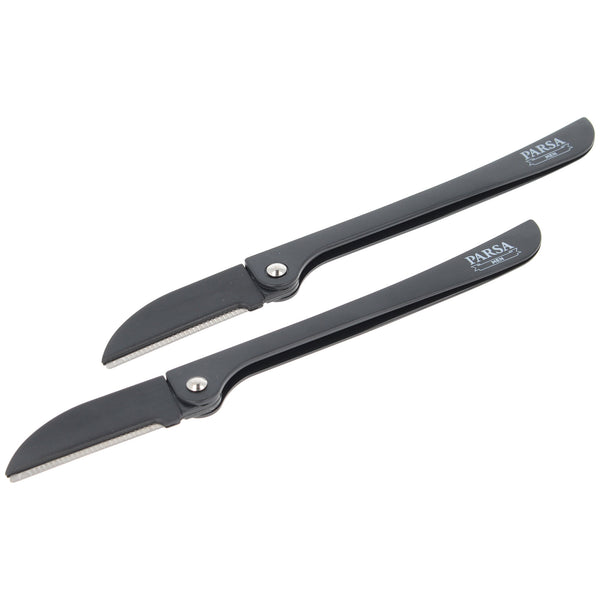 Parsa Beauty PARSA Men Haar- und Bartmesser, 2er Set klappbar japanischer Edelstahl Tiefpreis