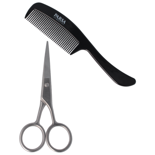 Parsa Beauty PARSA Beauty Black Edition Bart-Set - Schere und Kamm Bis zu 50% Rabatt