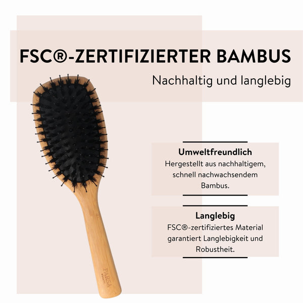 Parsa Beauty PARSA Beauty Bambus Pflegebürste groß oval mit Mischborsten aus FSC® -zertifiziertem Bambus Preisnachlass