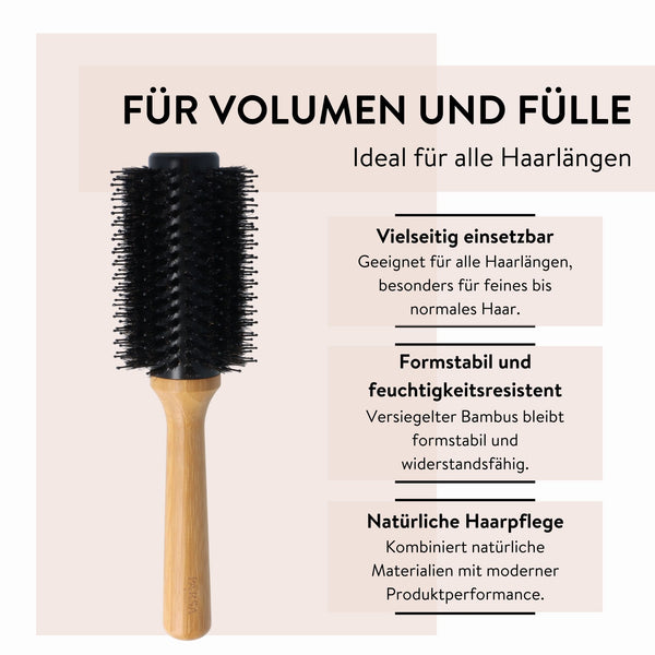 Parsa Beauty PARSA Beauty Bambus Volumenbürste Aloe Vera groß ø 33mm aus FSC®-zertifiziertem Bambus Black Friday