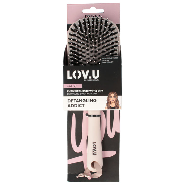 Parsa Beauty PARSA Beauty LOV.U Entwirrbürste Wet & Dry Paddle Bürste in beige Top Angebot