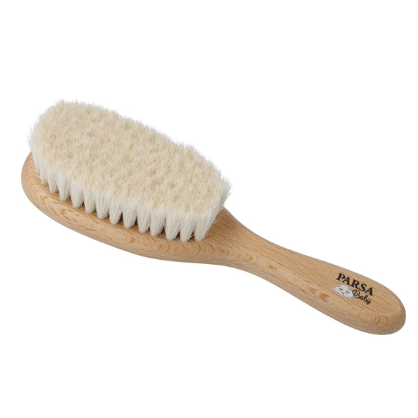 Parsa Beauty PARSA Baby Haarpflegebürste mit Ziegenhaar aus FSC®-zertifiziertem Buchenholz für die Pflege von feinem Babyhaar und empfindlicher Kopfhaut Bis zu 55% Rabatt