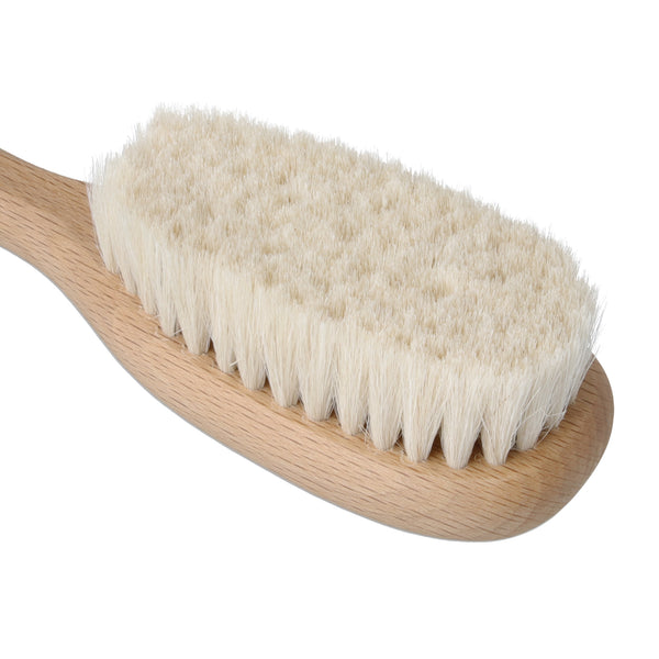 Parsa Beauty PARSA Baby Haarpflegebürste mit Ziegenhaar aus FSC®-zertifiziertem Buchenholz für die Pflege von feinem Babyhaar und empfindlicher Kopfhaut Bis zu 55% Rabatt