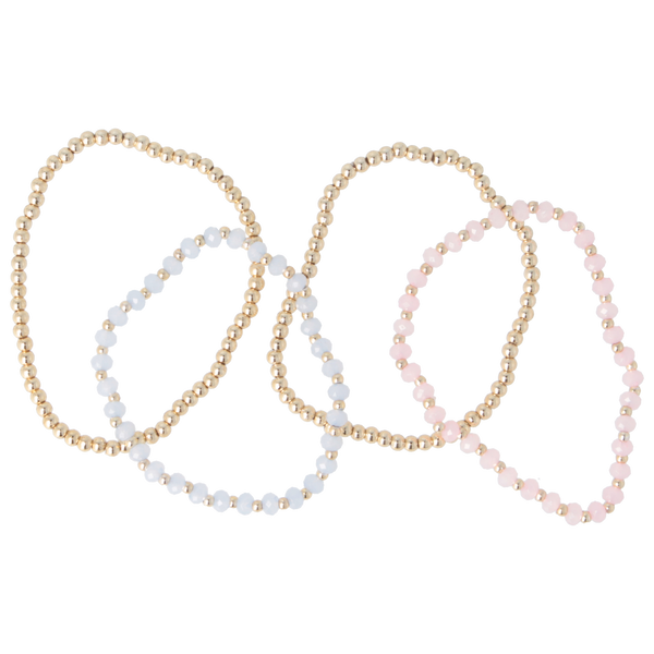 Parsa Beauty That's me by PARSA Beauty Armbandset in gold mit blauen und rosanen Perlen Begrenzt auf 3 Tage