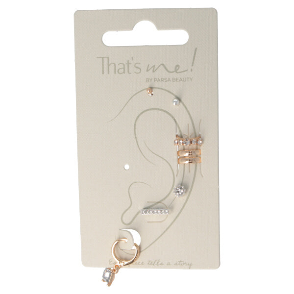 Parsa Beauty That's me by PARSA Beauty Mehrfachohrstecker mit Strass in Gold und Silber Im Verkauf