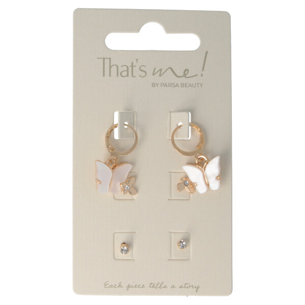 Parsa Beauty That's me by PARSA Beauty Ohrring-Set mit lieblichen Schmetterlingsdetails Outlet