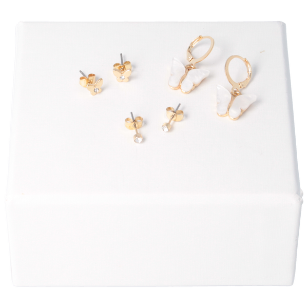 Parsa Beauty That's me by PARSA Beauty Ohrring-Set mit lieblichen Schmetterlingsdetails Outlet