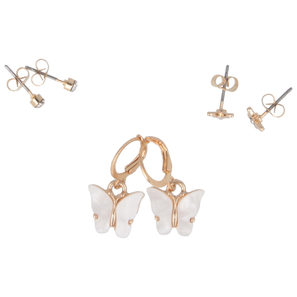 Parsa Beauty That's me by PARSA Beauty Ohrring-Set mit lieblichen Schmetterlingsdetails Outlet