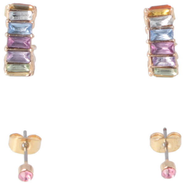 Parsa Beauty That's me by PARSA Beauty Ohhring-Set mit Goldenen Strass Creolen und passenden Steckern Limitierter Zeitrabatt
