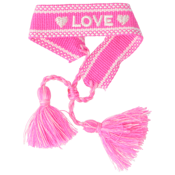 Parsa Beauty That's me by PARSA Beauty Stoffarmband in Pink mit Love Schriftzug Sonderangebot