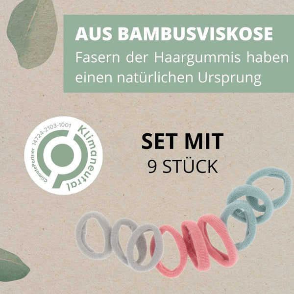 Parsa Beauty PARSA Beauty Nature Kids Haargummi gerippt mit Bambusviskose, 9 Stk Neuheiten