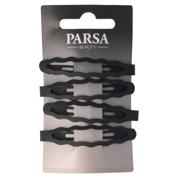 Parsa Beauty PARSA Beauty Haarclip schwarz matt gewellt 4Stk Letzte 2 Tage