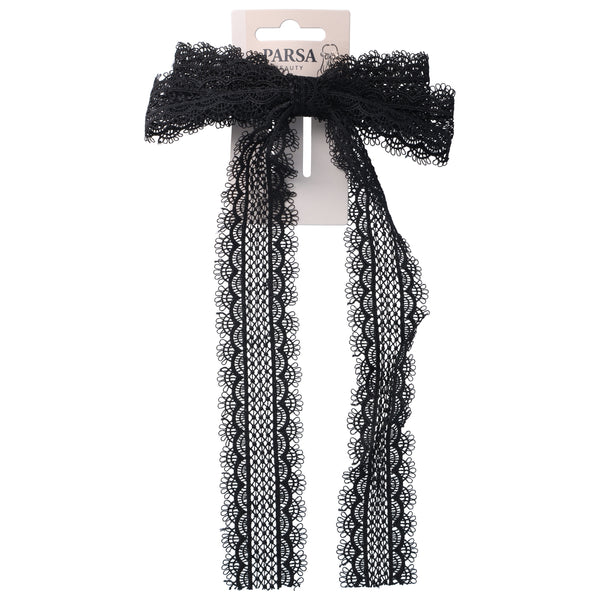 Parsa Beauty PARSA Beauty Patentspange Schleife schwarz Nur noch ein Tag übrig